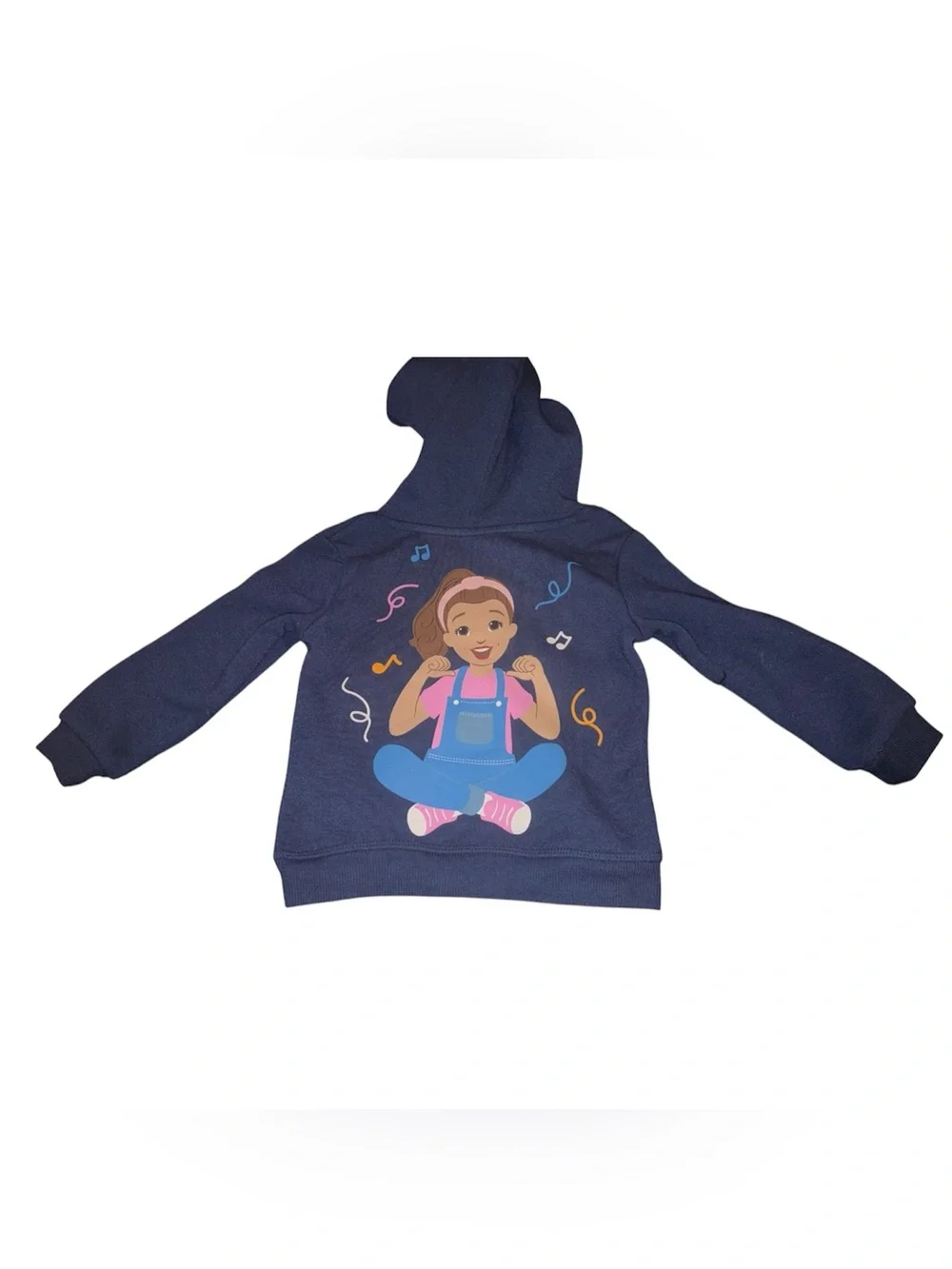 Rachel Kids Navy Hoodie Sweatshirt with Character Graphic
